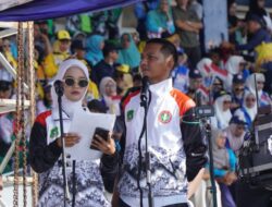 Pesona Duta Wisata Sulsel di Panggung Megah, MC Erika Pukau 72 Ribu Peserta Porsenijar PGRI Sulsel 2026