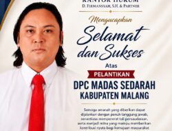 Kantor Hukum D. Firmansyah, S.H. & Partner Mengucapkan Selamat atas Pelantikan DPC MADAS Sedarah Kabupaten Malang