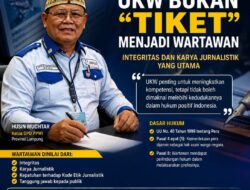 UKW Bukan “Tiket” Menjadi Wartawan, Husin Muchtar: Integritas dan Karya Jurnalistik yang Utama