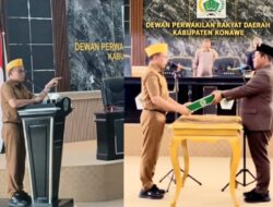 Bupati Konawe Serahkan Ranperda Pertanggungjawaban APBD 2025 ke DPRD