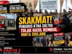SKAKMAT! Pengurus KTNA Sultra Tolak Hasil Rembug, Minta Diulang