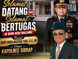 Sinergi Baru di Bumi Nene’ Mallomo: A.M. Yusuf Ruby Sambut Hangat Kepemimpinan AKBP Indra Waspada Yuda di Polres Sidrap