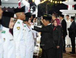 Bupati Syaharuddin Alrif Kukuhkan 45 Anggota Paskibraka Sidrap untuk HUT ke-81 RI