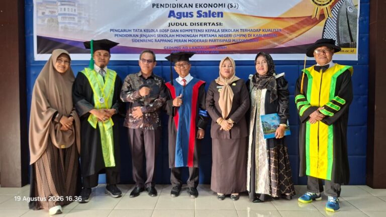 Wakil Bupati Sidrap Hadiri Ujian Promosi Doktor Agus Salen di UNM