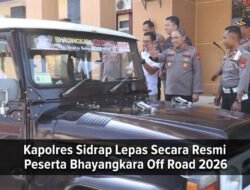 Lepas Peserta Off Road Bhayangkara Merdeka, ini Pesan Kapolres Sidrap
