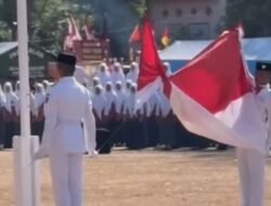 Sempat Tersangkut, Aksi Heroik Paskibra Balanipa Selamatkan Upacara HUT RI ke-81