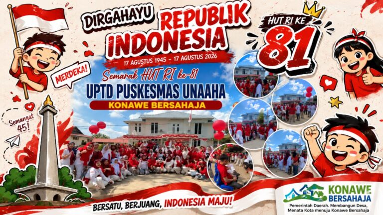 Rayakan Kemerdekaan, Puskesmas Unaaha Gelar Lomba Antar-Klaster Tanpa Ganggu Pelayanan