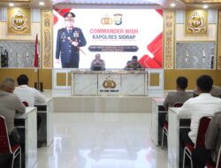 Dihadapan Seluruh Perwira, Kapolres Sidrap Paparkan 3 Arah Kebijakan