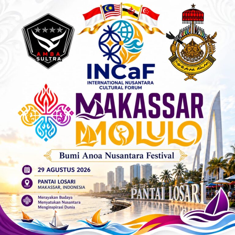 Usung “Mangkasara’ Molulo 2026”, AMBA Sultra dan Kerajaan Gowa Satukan Budaya Nusantara di Makassar