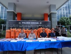 Polres Gresik Ungkap 14 Kasus Narkoba dalam Operasi Tumpas Semeru 2026, 17 Tersangka Diamankan