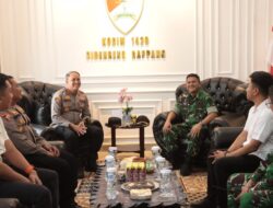 Sambangi Kodim 1420, Kapolres Sidrap Tegaskan TNI-Polri Solid