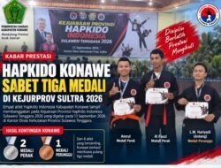 Empat Atlet Hapkido Konawe Bawa Pulang Tiga Medali dari Kejurprov Sultra