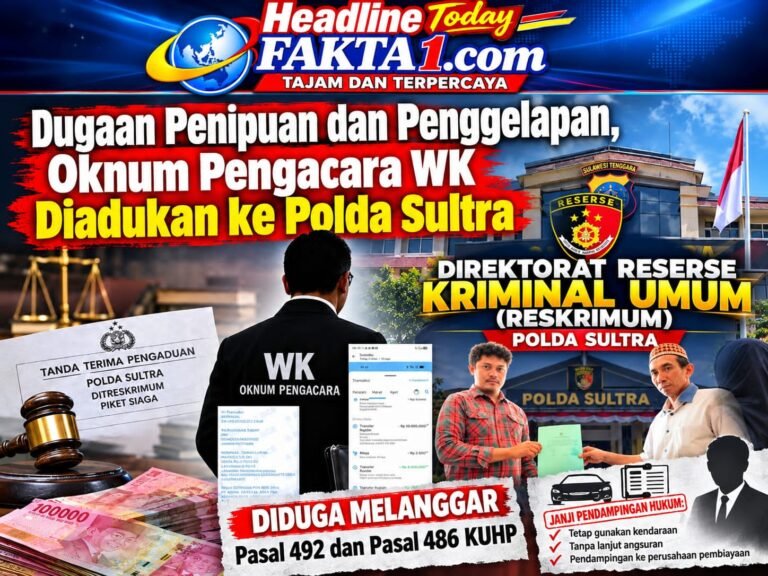 Merasa Ditipu Oknum Pengacara Terkait Sengketa Kendaraan, Tiga Warga di Kendari Adukan WK ke Polda Sultra