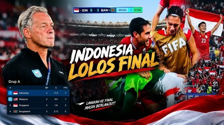 Bantai Bangladesh 9-2, Timnas Indonesia Lolos ke Final FIFA ASEAN Cup 2026