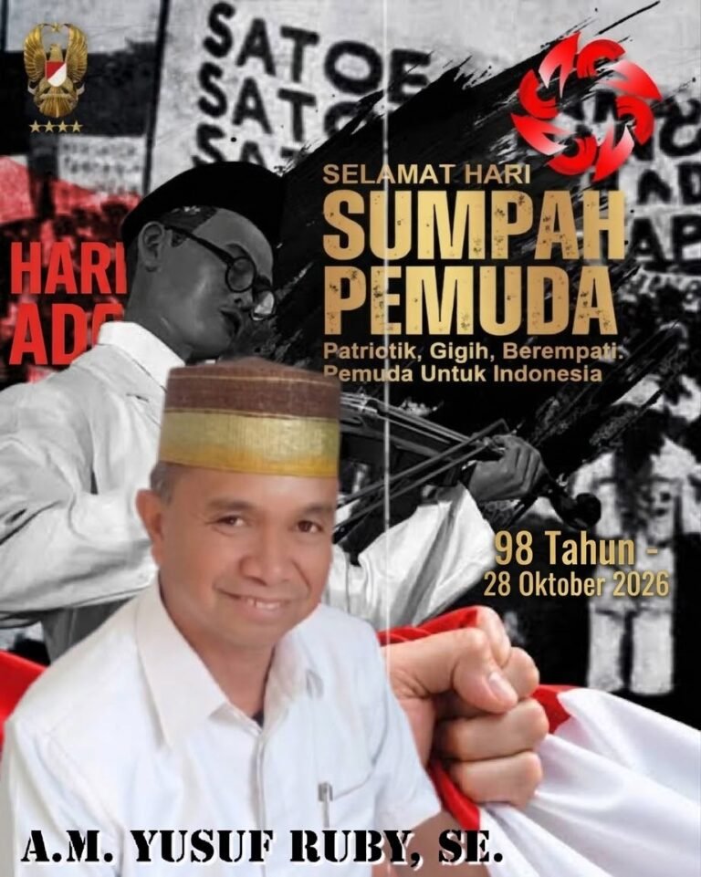 Semangat Sumpah Pemuda ke-98: Owner Hotel Grand Sidny A.M. Yusuf Ruby Ajak Pemuda Sidrap Terus Berinovasi dan Berkolaborasi