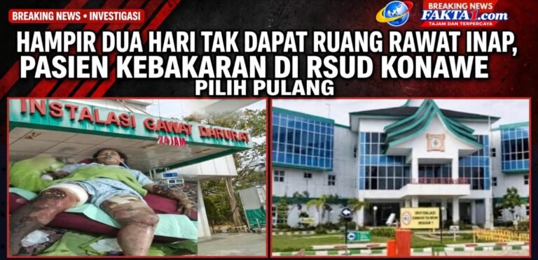 Hampir Dua Hari Tak Dapat Ruang Rawat Inap, Pasien Kebakaran di RSUD Konawe Pilih Pulang