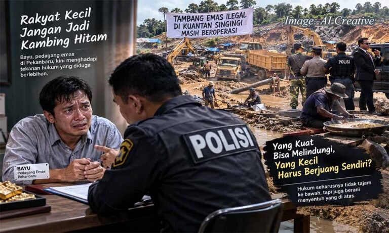 Keadilan yang Pincang: Saat Pedagang Eceran Dijadikan Kambing Hitam Mafia Tambang Ilegal