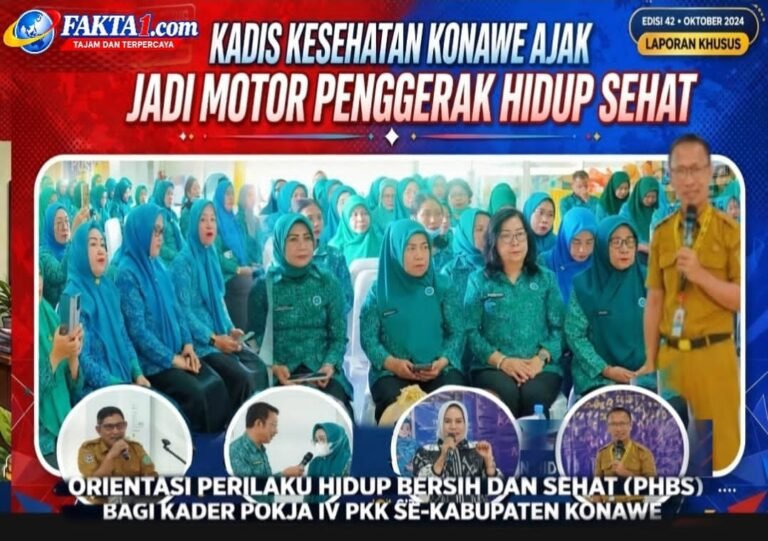 Kadis Kesehatan Konawe Ajak Kader PKK Jadi Motor Penggerak Hidup Sehat
