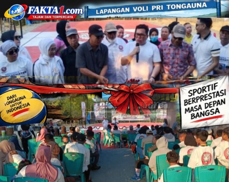 Wujud Cinta Tanah Leluhur, H. Amir Resmikan Fasilitas Olahraga di Tongauna Konawe