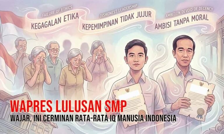 Wapres Hanya Lulusan SMP, Wilson Lalengke: Wajar, Ini Cerminan Rata-rata IQ Manusia Indonesia