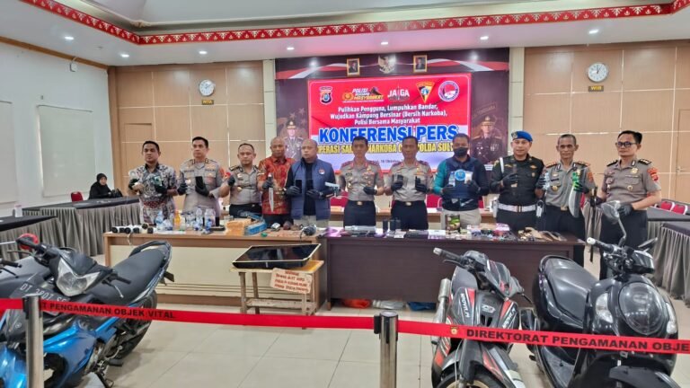 Operasi Polda Sultra di Kampung Salo Ungkap Sejumlah Barang Bukti Narkotika