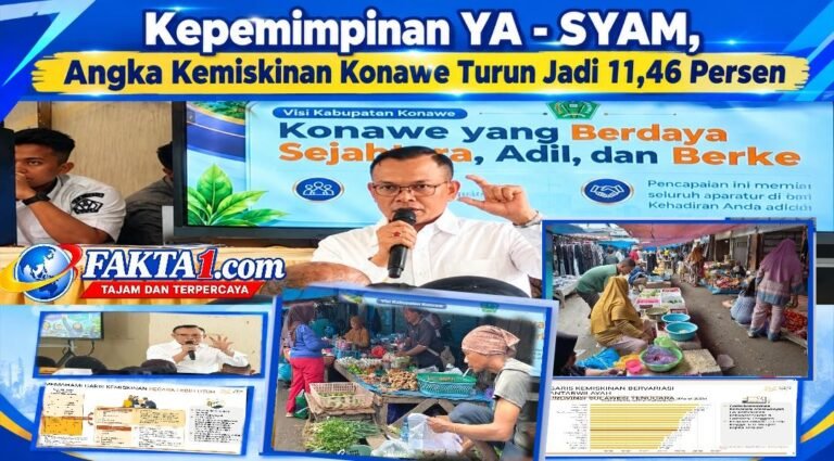 Kepemimpinan YA – SYAM, Angka Kemiskinan Konawe Turun Jadi 11,46 Persen