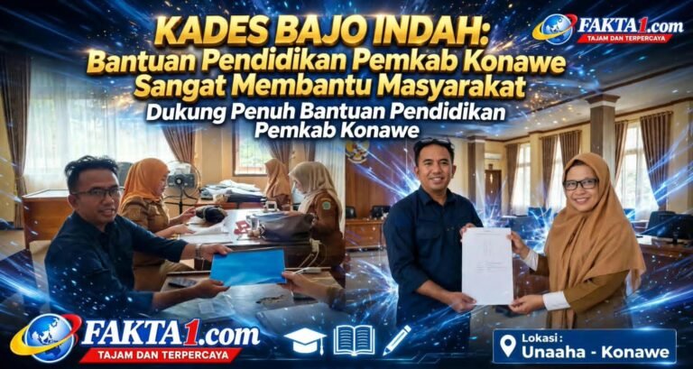 Kades Bajo Indah: Bantuan Pendidikan Pemkab Konawe Sangat Membantu Masyarakat
