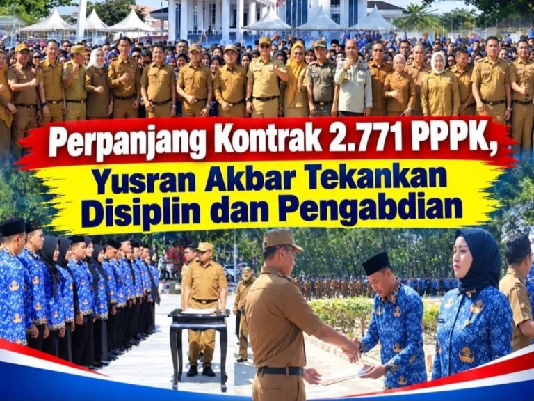 Perpanjang Kontrak 2.771 PPPK, Yusran Akbar Tekankan Disiplin dan Pengabdian