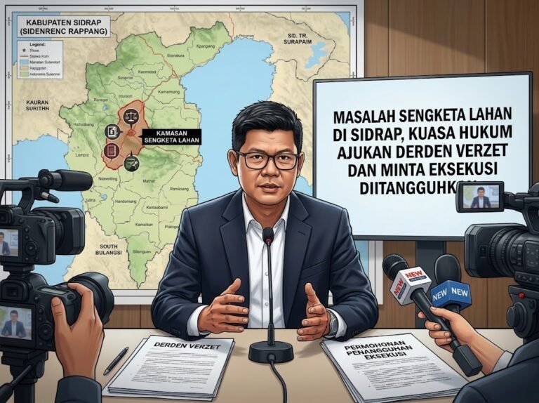 Masalah Sengketa Lahan di Sidrap, Kuasa Hukum Ajukan Derden Verzet dan Minta Eksekusi Ditangguhkan